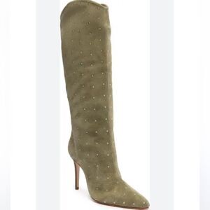 Schutz Maryana Studded Pointed Toe Boot Size 7.5